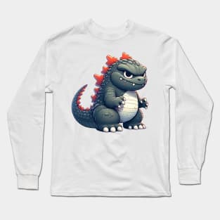 Cute Godzilla Long Sleeve T-Shirt